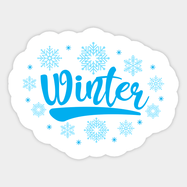 Winter Sticker by hippyhappy